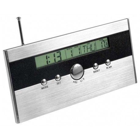 FM Auto-Scan Radio Reloj