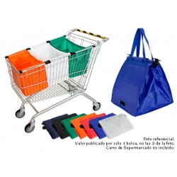 Eco Supermarket-Cart Bag  (Con Logo 1 Color)
