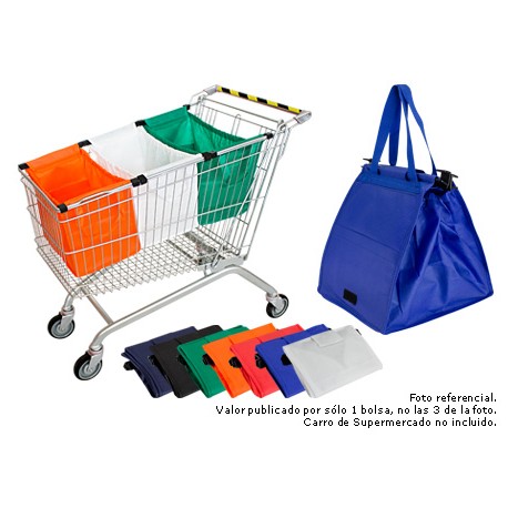 Eco Supermarket-Cart Bag  (Con Logo 1 Color)