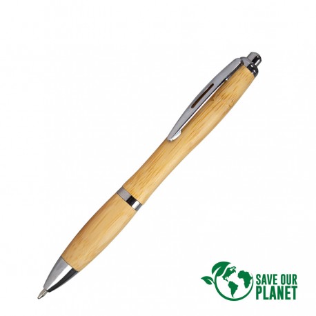 Bolígrafo ecológico de Bamboo "WIND" (Con Logo 1 Color)